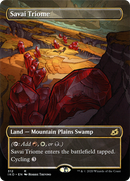 Savai Triome (Showcase) (IKO-312) (Borderless) [Ikoria: Lair of Behemoths]