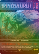 Regisaur Alpha (SLD-1393★) [Secret Lair Drop] / Spinosaurus (Borderless) Foil