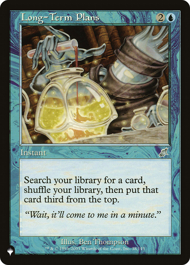 Long-Term Plans (LIST-SCG-38) [The List]
