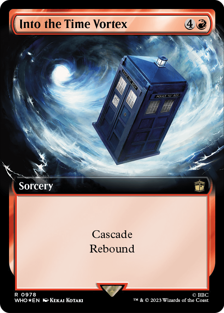 Into the Time Vortex (Extended Art) (Surge Foil) (WHO-978) [Doctor Who] Foil