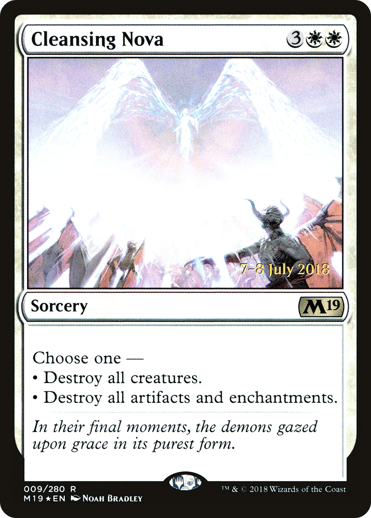 Cleansing Nova (PRE-09S) [Core Set 2019 Promos] Foil