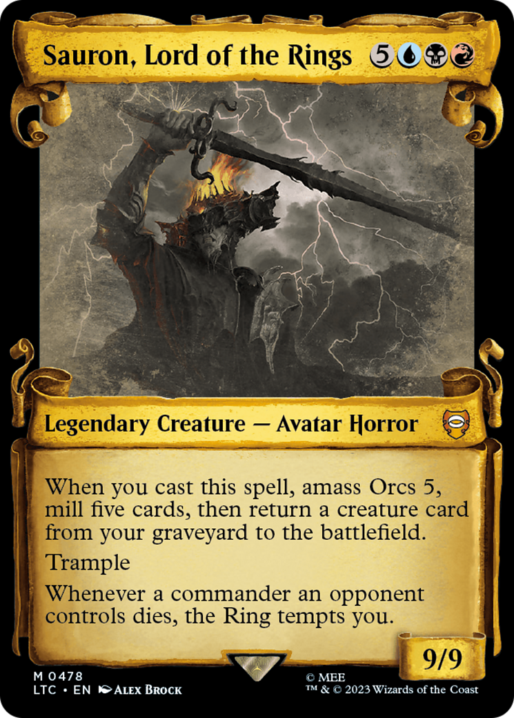 Sauron, Lord of the Rings (LTC-478) [Tales of Middle-earth Commander]: (Showcase)