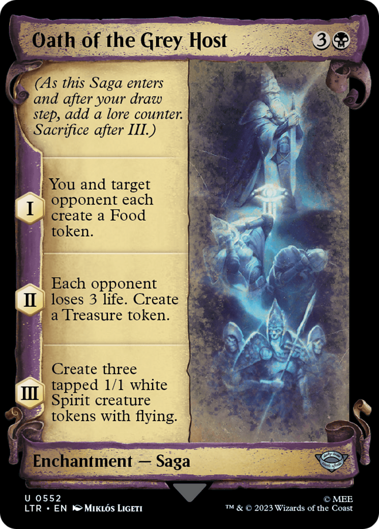 Oath of the Grey Host (Showcase Scrolls) (LTR-552) [The Lord of the Rings: Tales of Middle-earth]
