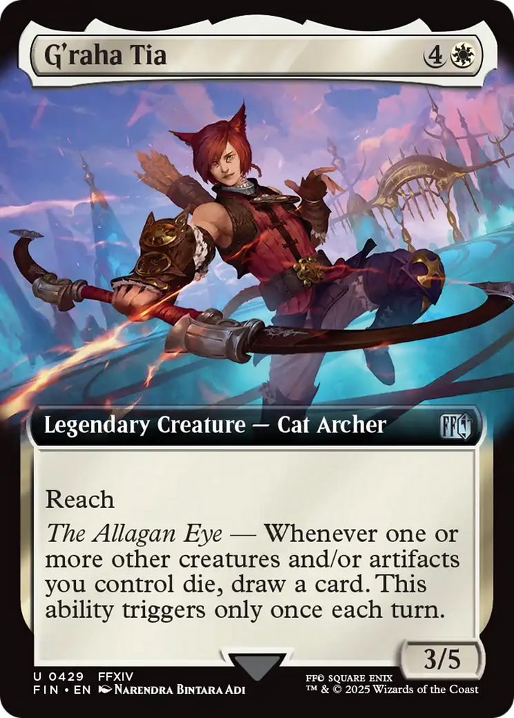 G'raha Tia (Extended Art) (FIN-429) [FINAL FANTASY]: (Extended Art) Foil