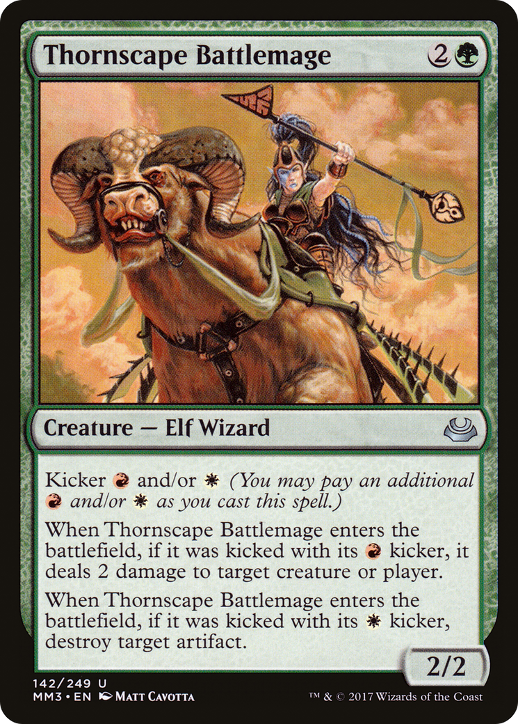 Thornscape Battlemage (MM3-142) [Modern Masters 2017]