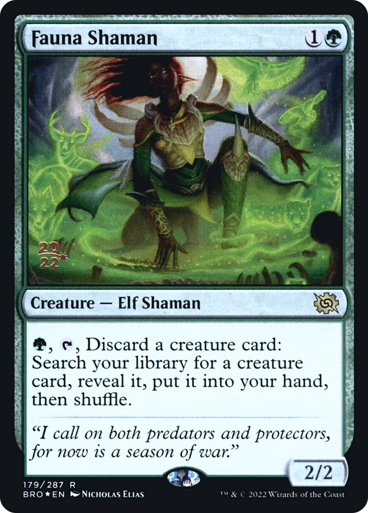 Fauna Shaman (PRE-179) [The Brothers' War Promos] Foil