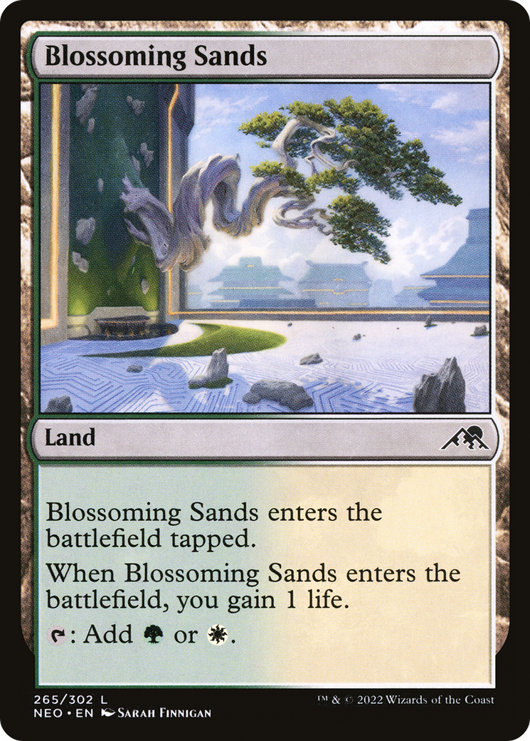 Blossoming Sands (NEO-265) [Kamigawa: Neon Dynasty] Foil