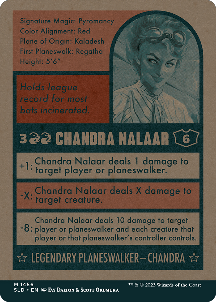 Chandra Nalaar // Chandra Nalaar (SLD-1456) [Secret Lair Drop]: (Full Art) (Borderless) Foil
