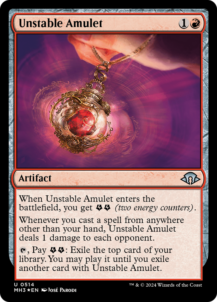 Unstable Amulet (MH3-514) [Modern Horizons 3] Foil