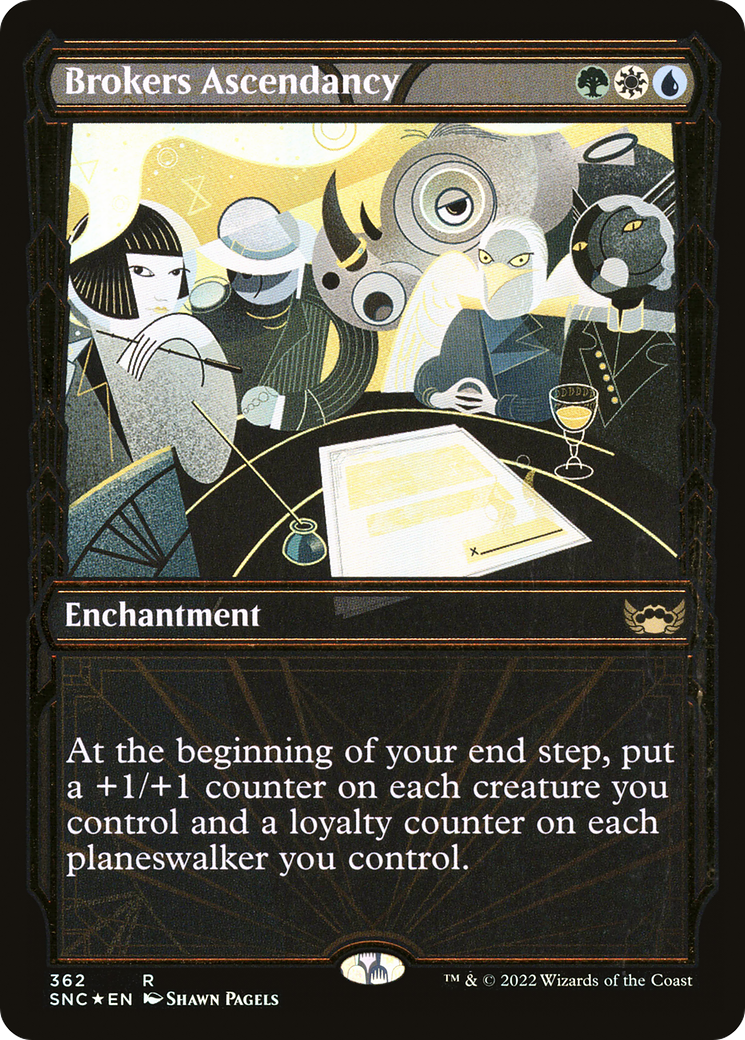 Brokers Ascendancy (Gilded Foil) (SNC-362) (Showcase) [Streets of New Capenna] Foil