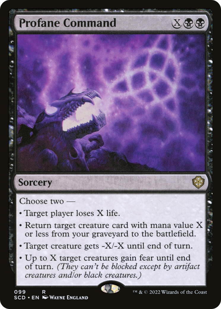 Profane Command (SCD-099) [Starter Commander Decks]