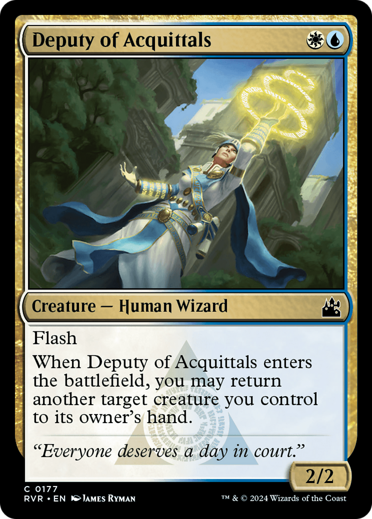 Deputy of Acquittals (RVR-177) [Ravnica Remastered] Foil