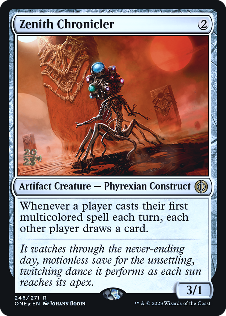 Zenith Chronicler (PRE-246S) [Phyrexia: All Will Be One Promos] Foil
