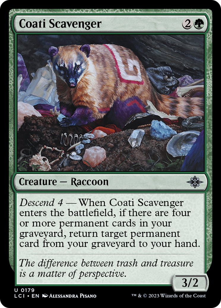 Coati Scavenger (LCI-179) [The Lost Caverns of Ixalan] Foil