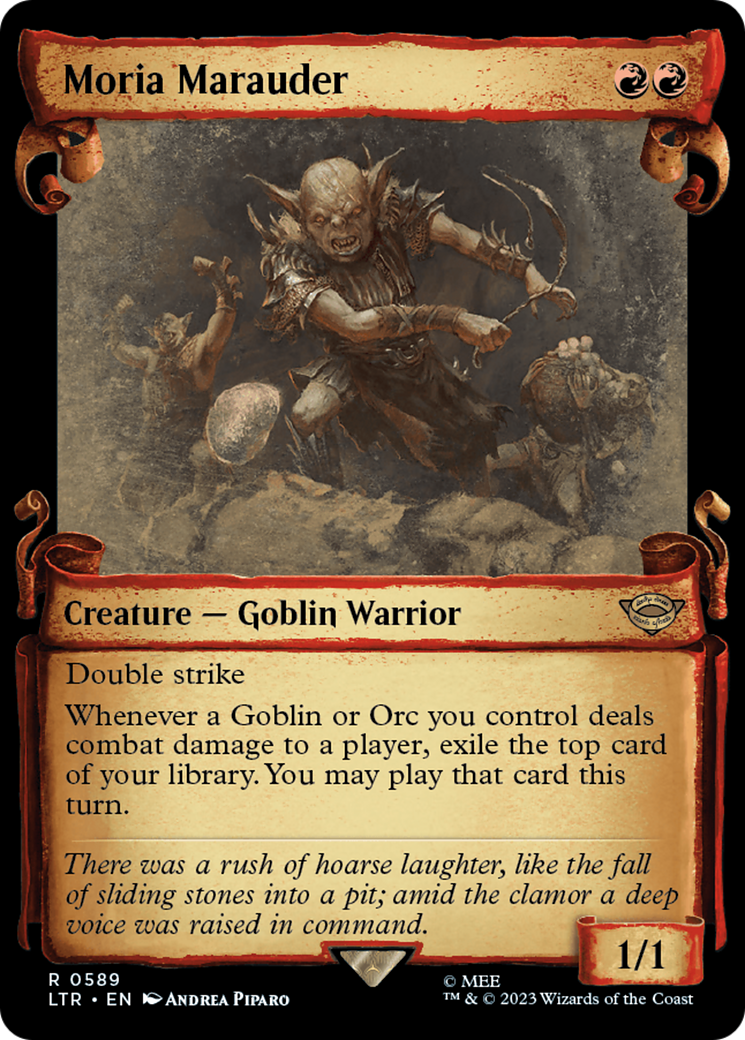 Moria Marauder (LTR-589) [The Lord of the Rings: Tales of Middle-earth]: (Showcase) Foil