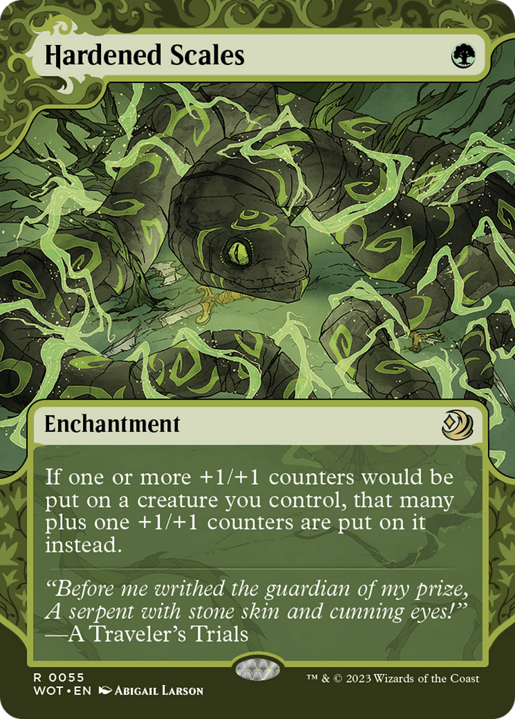 Hardened Scales (WOT-055) [Wilds of Eldraine: Enchanting Tales]: (Showcase) (Borderless)