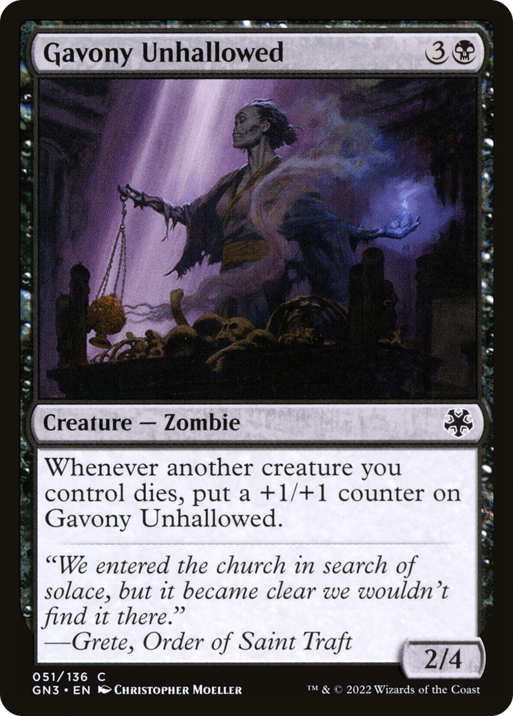 Gavony Unhallowed (GN3-051) [Game Night: Free-for-All]