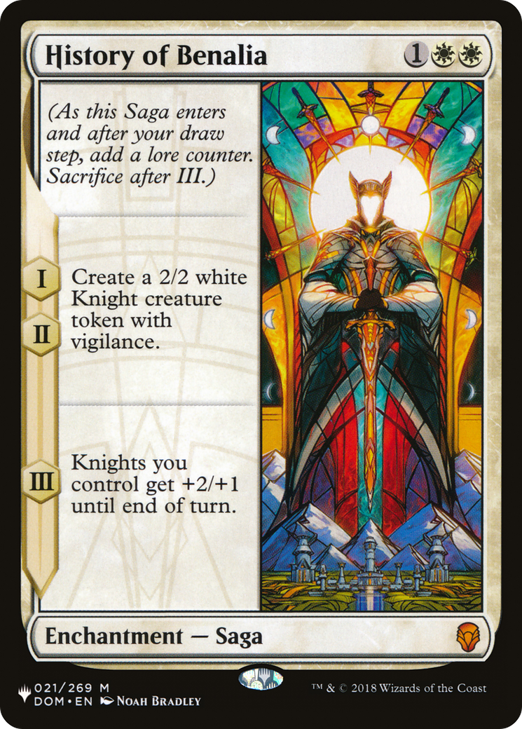 History of Benalia (LIST-DOM-21) [The List]
