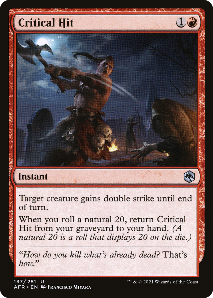 Critical Hit (AFR-137) [Adventures in the Forgotten Realms]