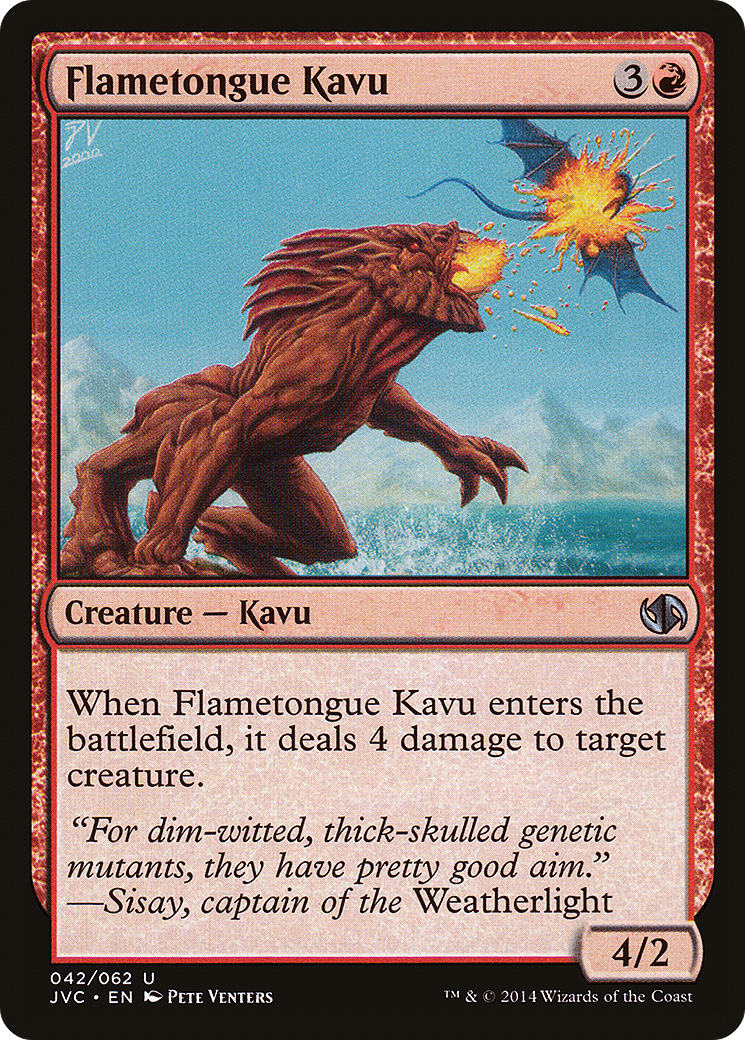 Flametongue Kavu (DD3-042) [Duel Decks Anthology: Jace vs. Chandra]