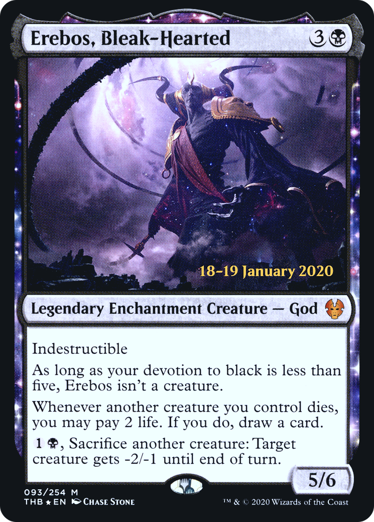 Erebos, Bleak-Hearted (PRE-93S) [Theros Beyond Death Promos] Foil