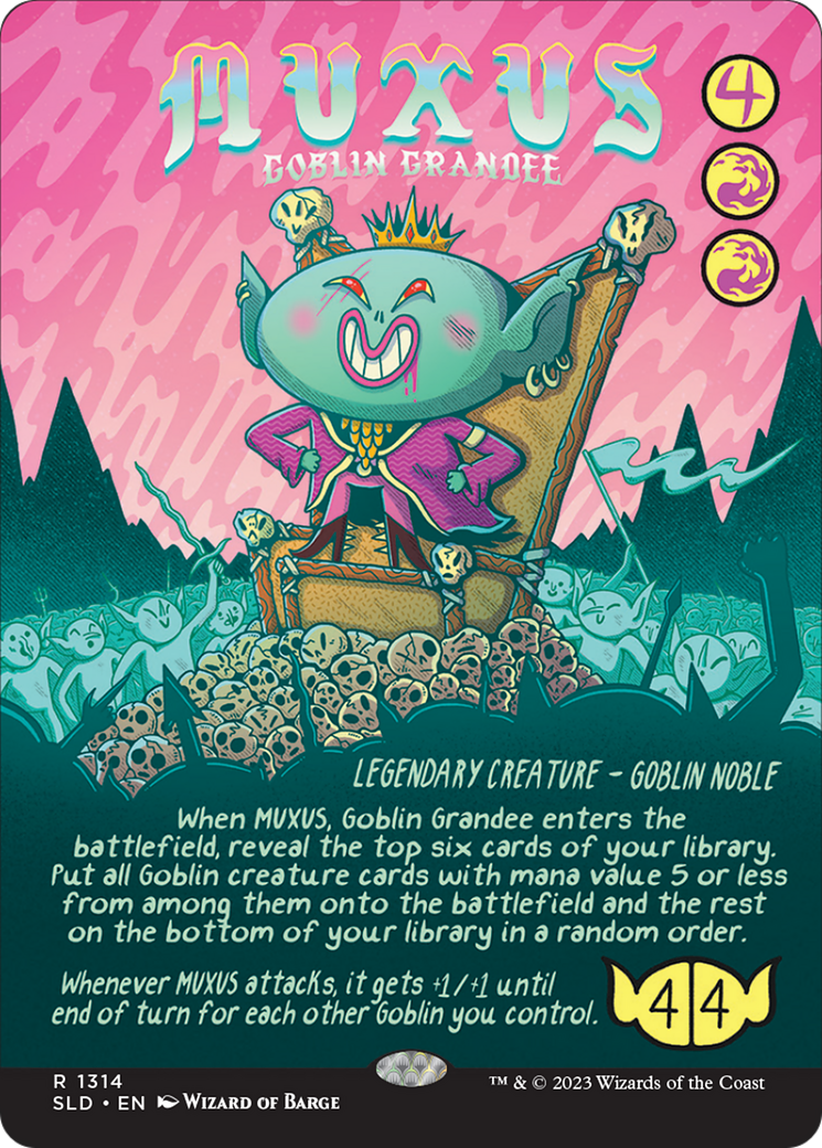 Muxus, Goblin Grandee (SLD-1314) [Secret Lair Drop] (Borderless)