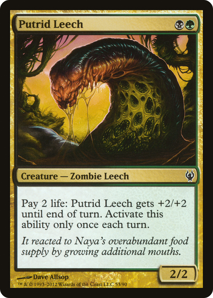 Putrid Leech (DDJ-053) [Duel Decks: Izzet vs. Golgari]