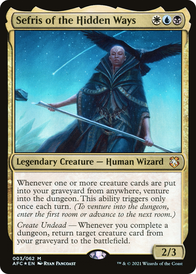 Sefris of the Hidden Ways (AFC-003) [Forgotten Realms Commander] Foil