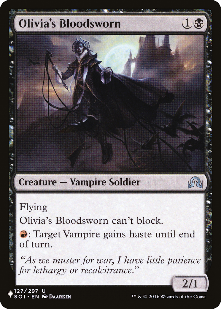 Olivia's Bloodsworn (LIST-SOI-127) [The List]