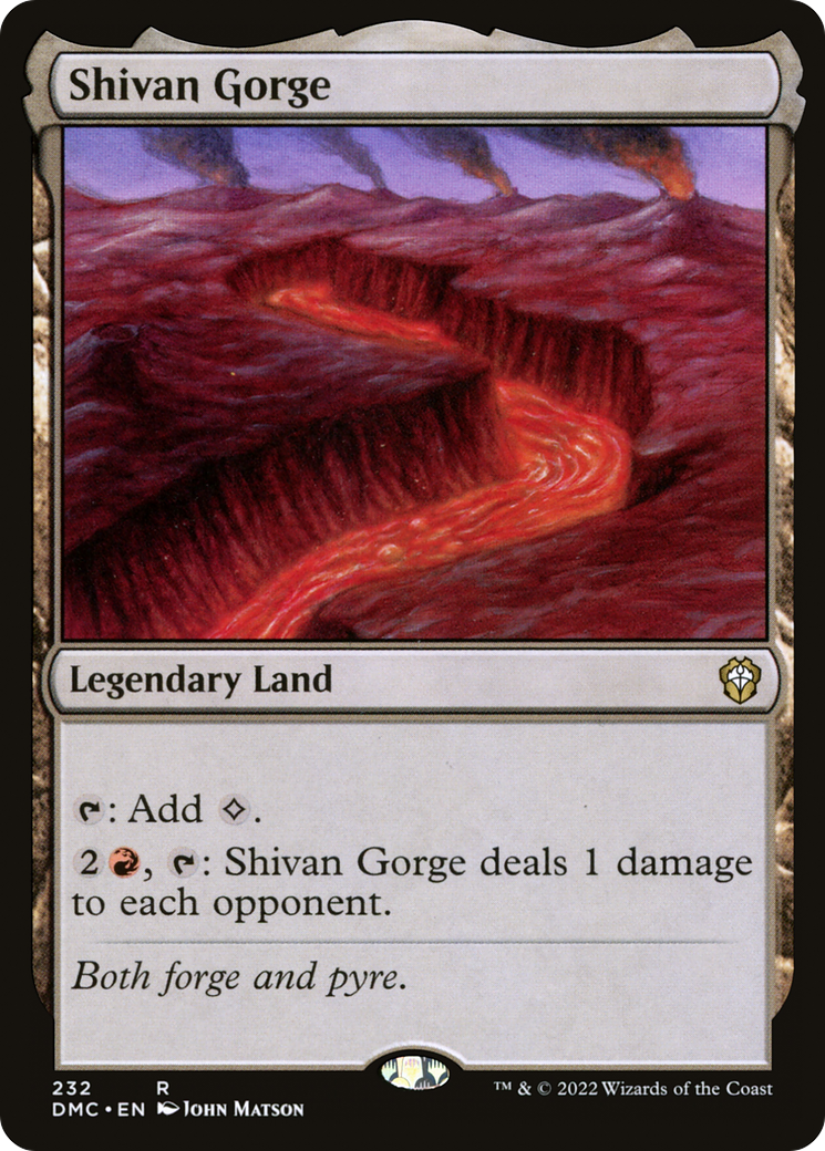 Shivan Gorge (DMC-232) [Dominaria United Commander]