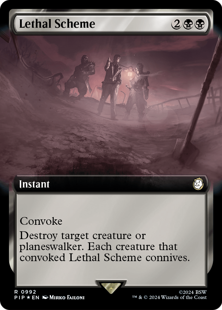 Lethal Scheme (Extended Art) (Surge Foil) (PIP-992) [Fallout] Foil