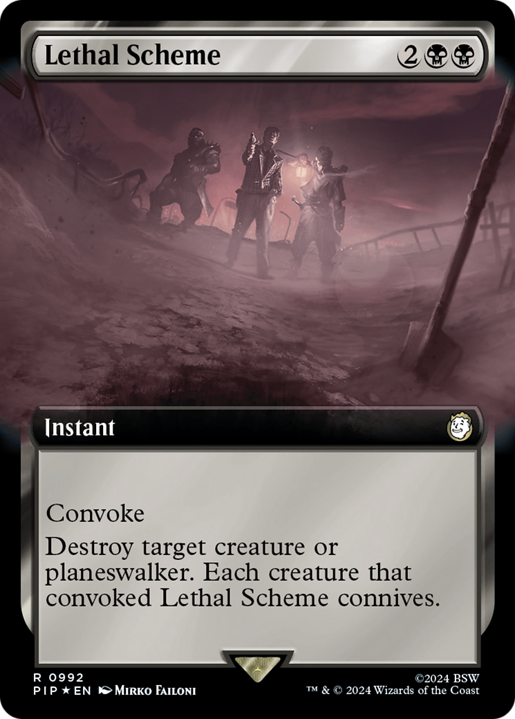 Lethal Scheme (PIP-992) [Fallout]: (Extended Art) Foil