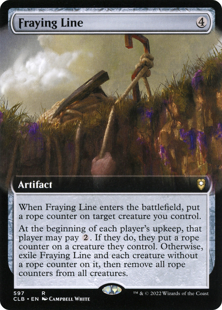 Fraying Line (Extended Art) (CLB-597) [Commander Legends: Battle for Baldur's Gate]