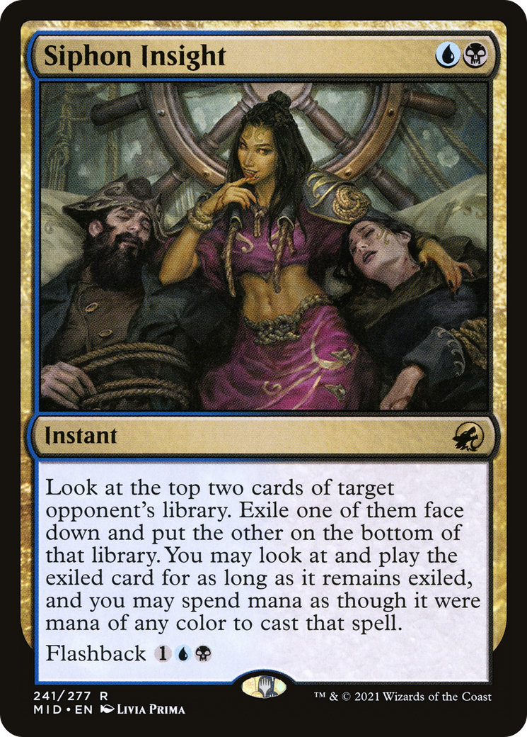 Siphon Insight (MID-241) [Innistrad: Midnight Hunt]