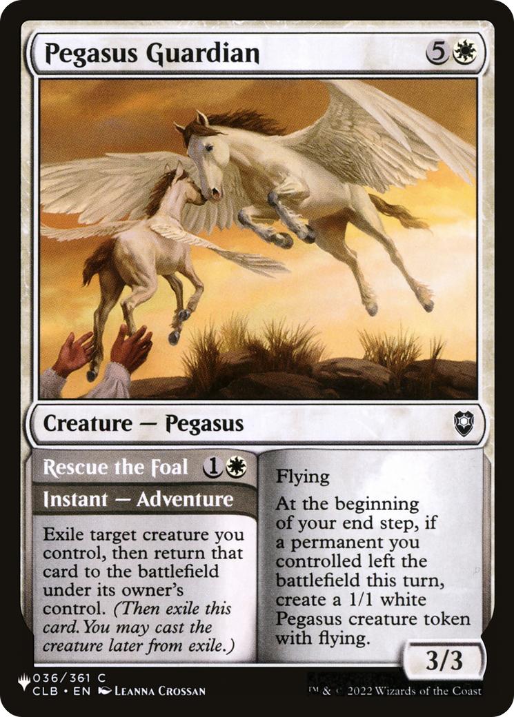 Pegasus Guardian // Rescue the Foal (LIST-CLB-36) [The List]
