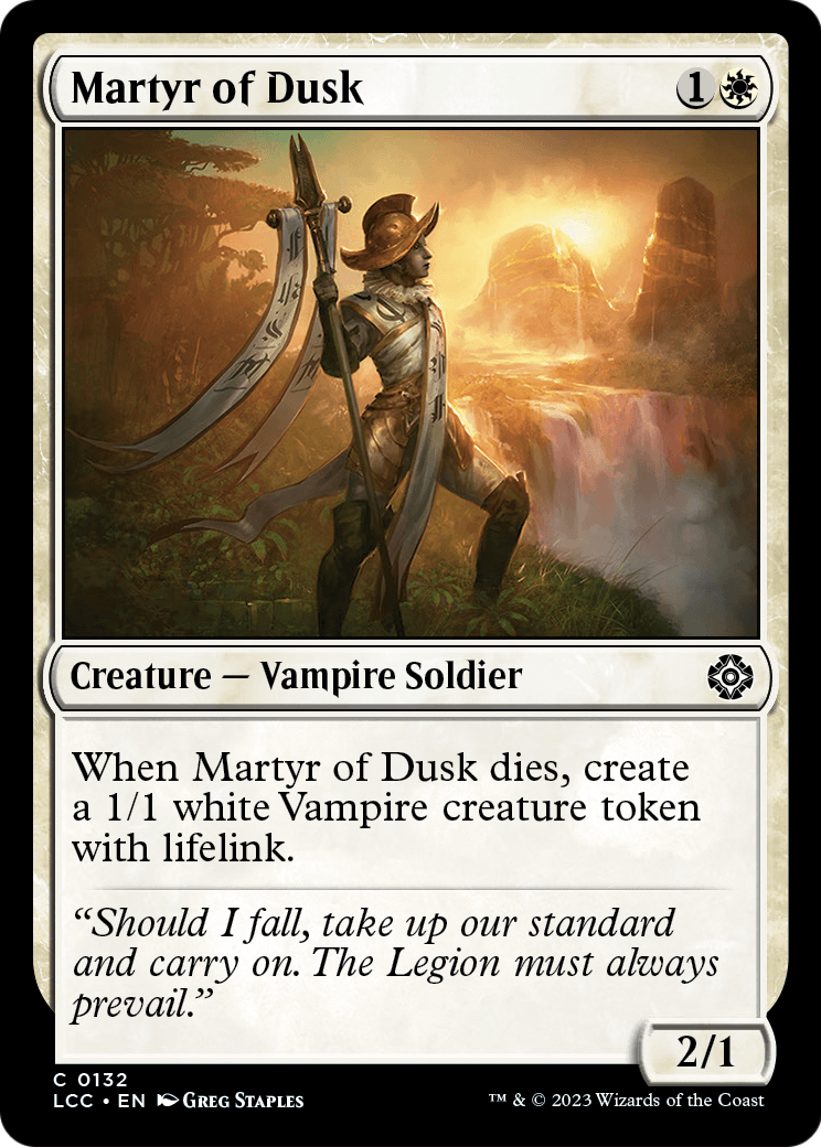 Martyr of Dusk (LCC-132) [The Lost Caverns of Ixalan Commander]