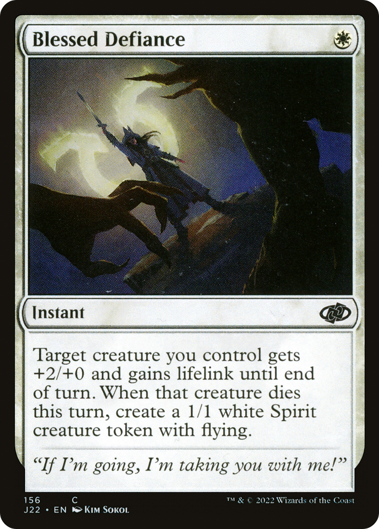 Blessed Defiance (J22-156) [Jumpstart 2022]
