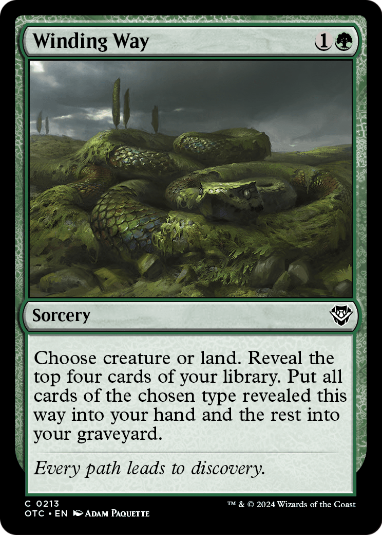 Winding Way (OTC-213) [Outlaws of Thunder Junction Commander]