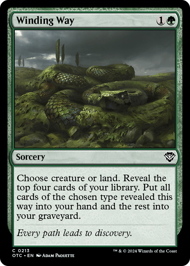 Winding Way (OTC-213) [Outlaws of Thunder Junction Commander]