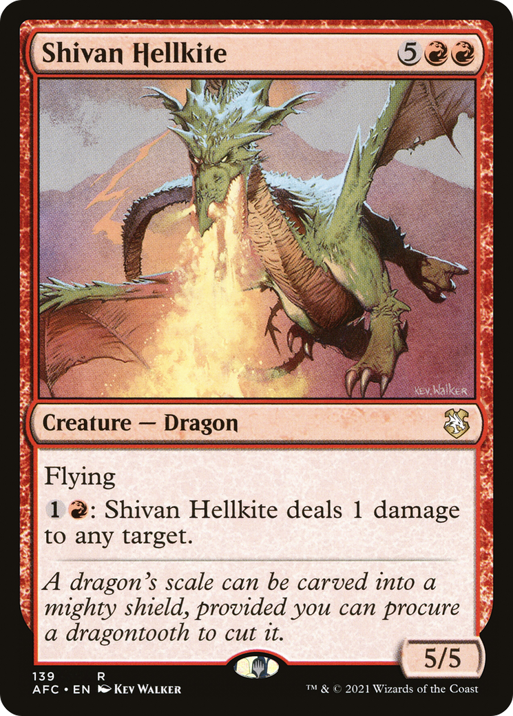 Shivan Hellkite (AFC-139) [Forgotten Realms Commander]