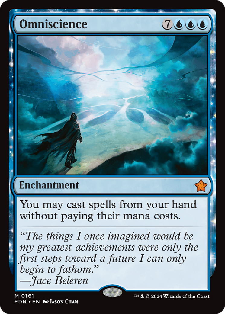 Omniscience (FDN-161) [Foundations]: (nyxtouched) Foil