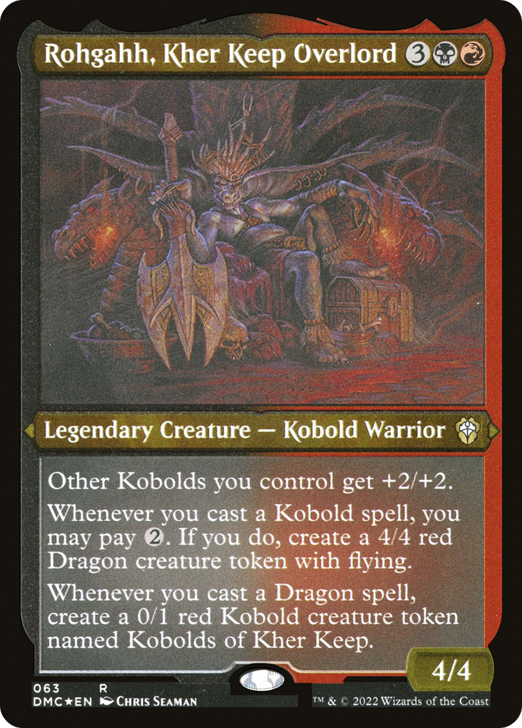 Rohgahh, Kher Keep Overlord (DMC-063) [Dominaria United Commander] Etched Foil