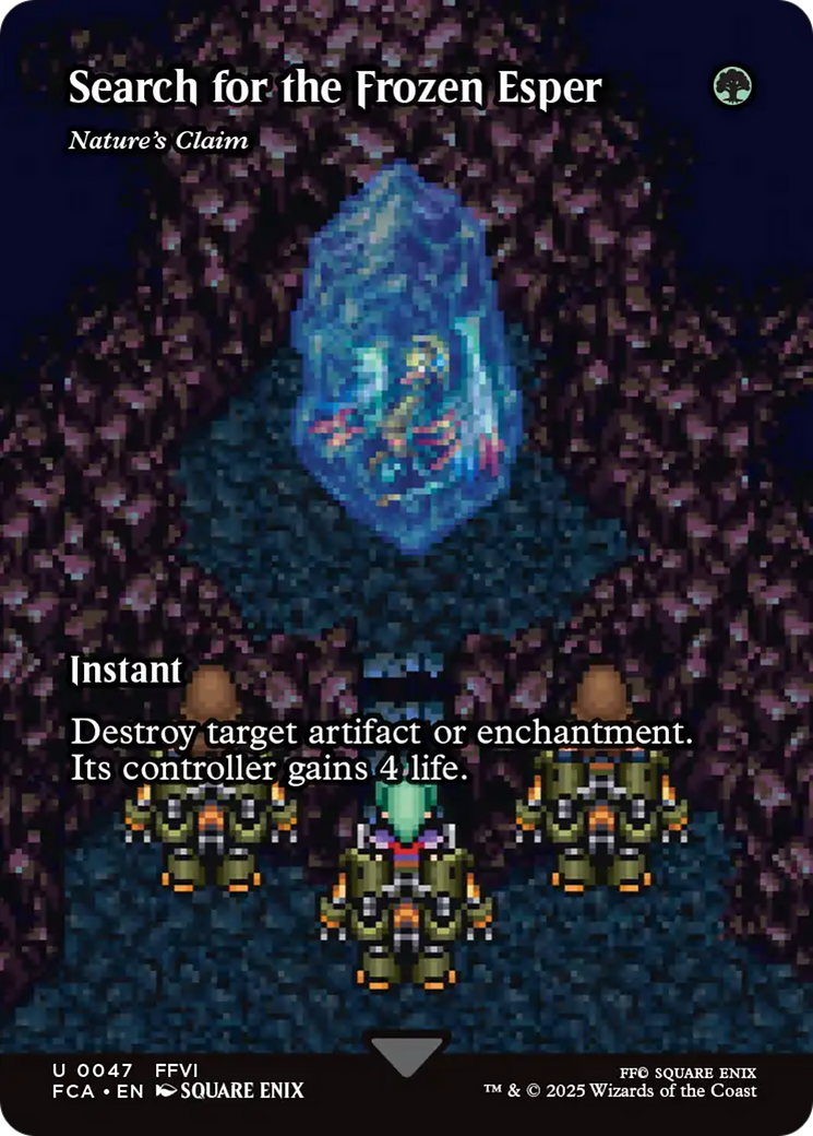 Search for the Frozen Esper - Nature's Claim (Showcase) (FCA-047) [FINAL FANTASY: Through the Ages] / Search for the Frozen Esper (Borderless) Foil