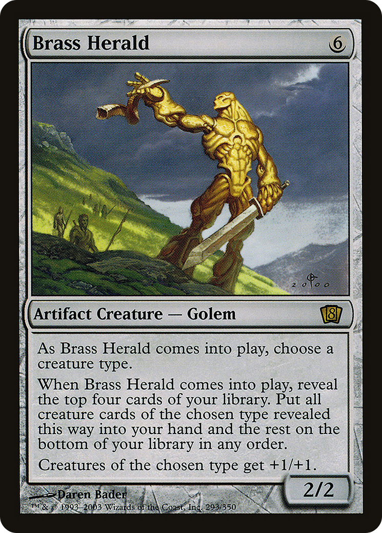 Brass Herald (8ED-293★) [8th Edition] Foil