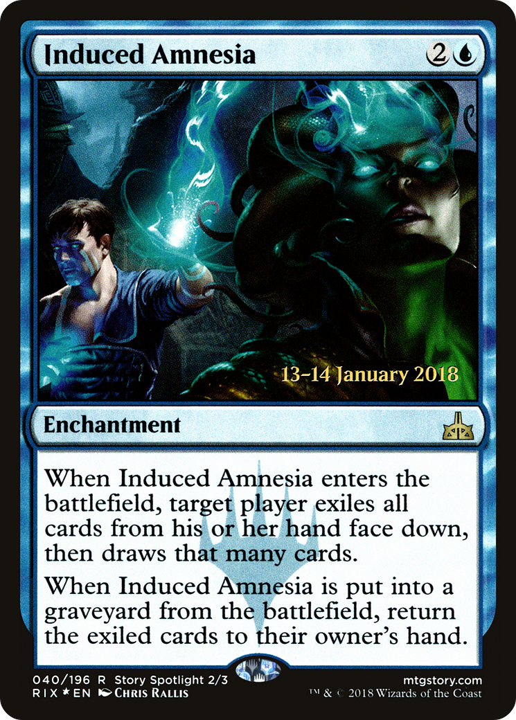 Induced Amnesia (PRE-40S) [Rivals of Ixalan Promos] Foil