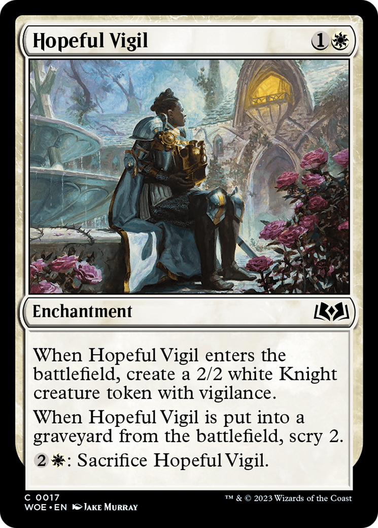 Hopeful Vigil (WOE-017) [Wilds of Eldraine]