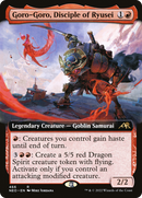 Goro-Goro, Disciple of Ryusei (Extended Art) (NEO-466) [Kamigawa: Neon Dynasty]
