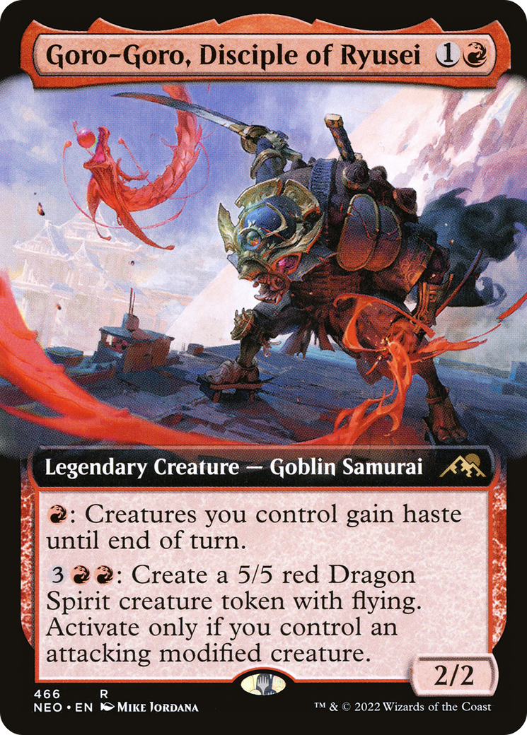 Goro-Goro, Disciple of Ryusei (Extended Art) (NEO-466) [Kamigawa: Neon Dynasty]