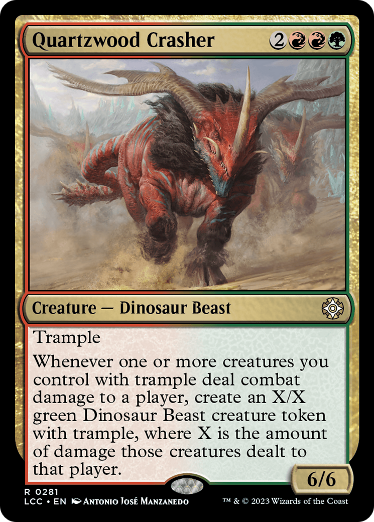 Quartzwood Crasher (LCC-281) [The Lost Caverns of Ixalan Commander]