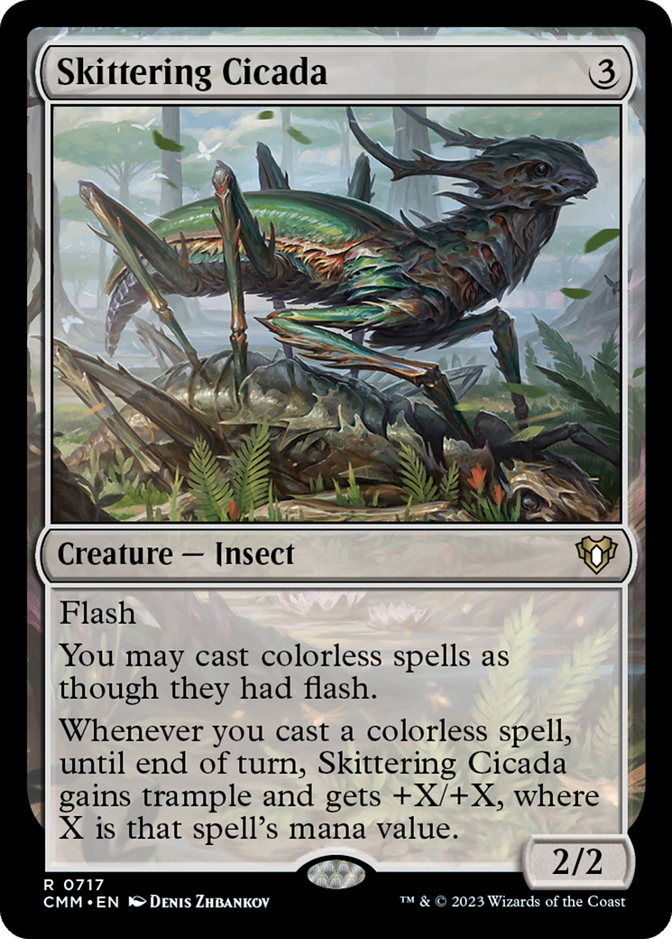 Skittering Cicada (CMM-717) [Commander Masters]